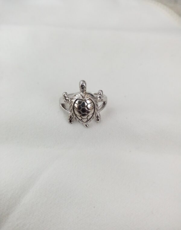 Silver Turtle Ring